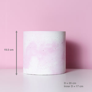 Pink Concrete Pot (size L)