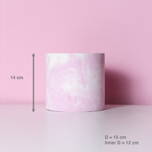 Load image into Gallery viewer, Pink Concrete Pot (size S)
