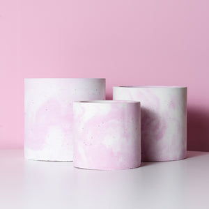 Pink Concrete Pot (size M) 🇱🇻