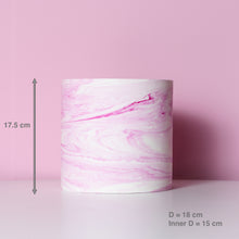 Load image into Gallery viewer, Pink Marble Pot (size M)
