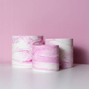 Pink Marble Pot (size S)